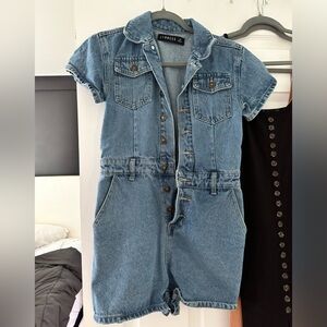 Denim romper